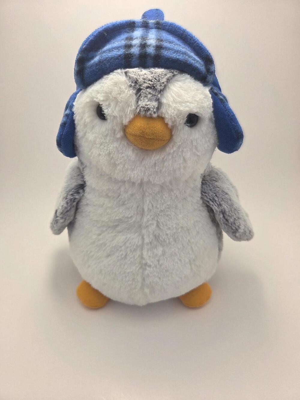 Aurora Blue Hat Penguin Stuffed Animal Plush (10 inch)
